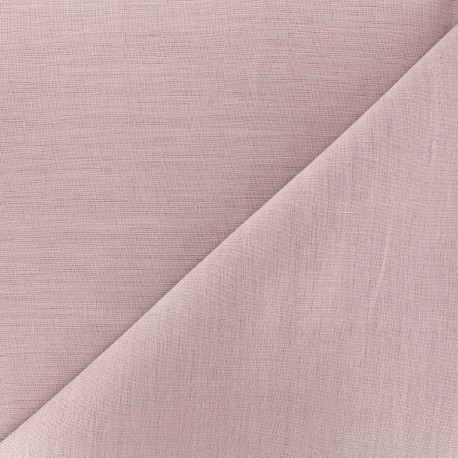 Tissu lin grande largeur - parme x 10cm