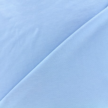 Tissu jersey Bambou - bleu ciel x 10cm