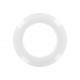 Oeillet à clipper plastique rond - blanc