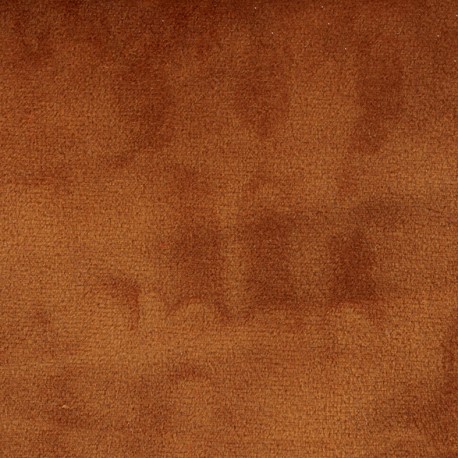 Tissu velours Brunei - terracotta x 10cm