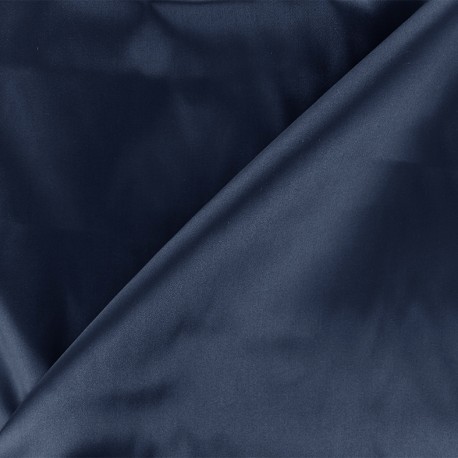 Tissu doublure Duchesse - marine x 10cm