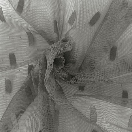 Tulle Stella - gris x 10cm