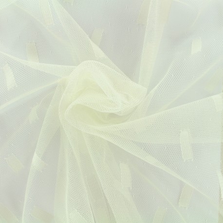 Tulle Stella - écru x 10cm