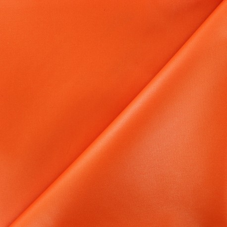 Tissu toile polyester souple imperméable - orange x 10cm