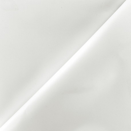 Tissu toile polyester souple imperméable - blanc x 10cm