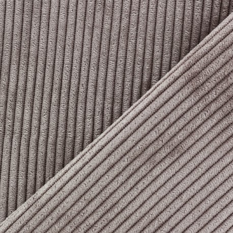 Tissu velours à grosses côtes Lisboa - brun x10cm