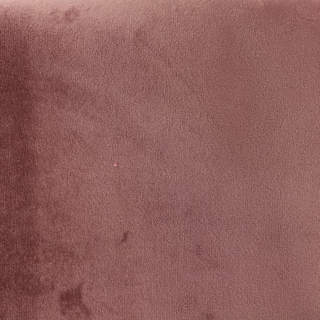 Tissu velours Brunei - vieux rose x 10cm