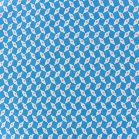 Tissu coton Oeko-Tex Petit Pan Pépin - bleu x 10cm